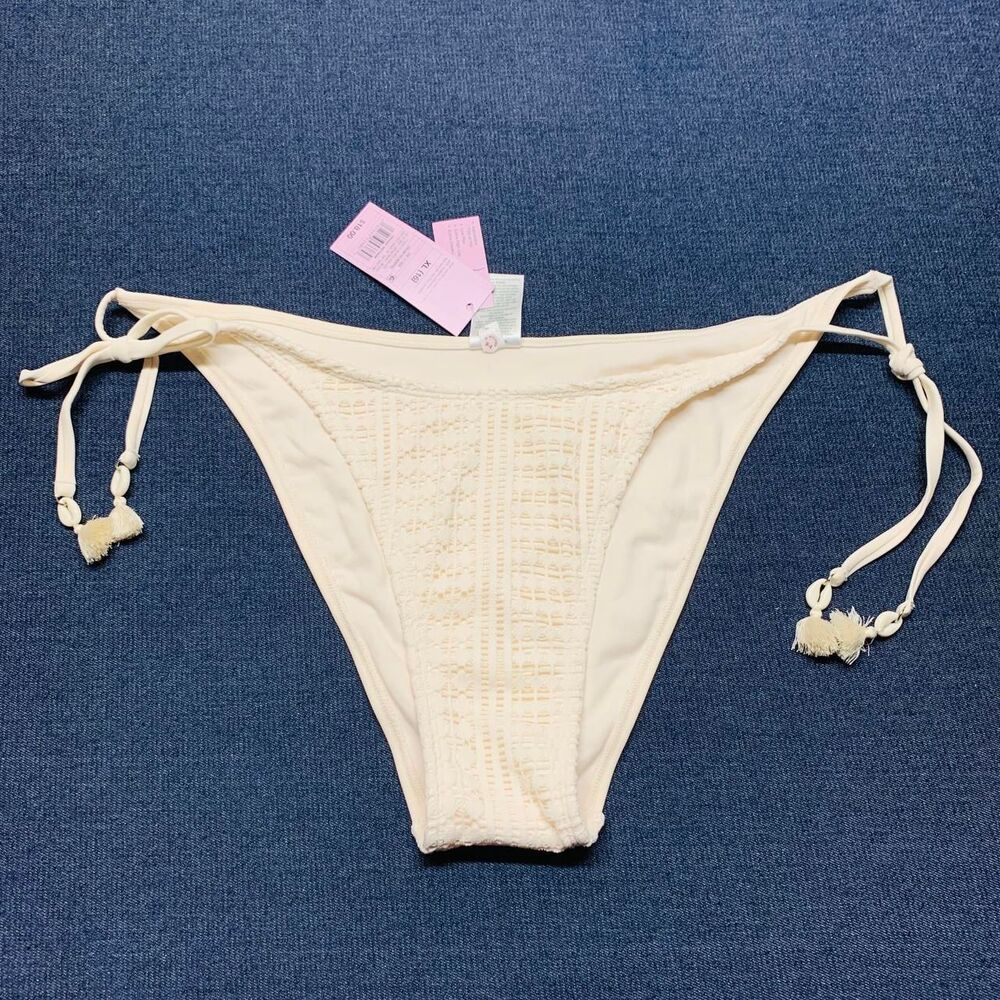 WILD FABLE Womens Size XL 16 Cream Cowrie Shell Bikini Tankini Bottoms